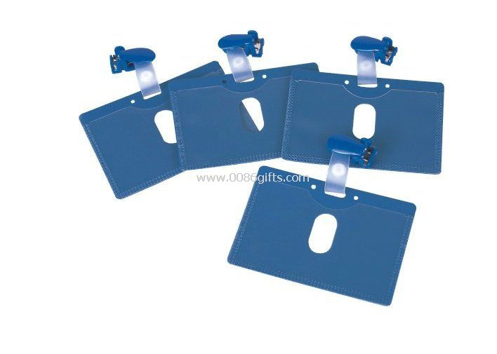ABS Plastic flip top name Badge Holder Clip