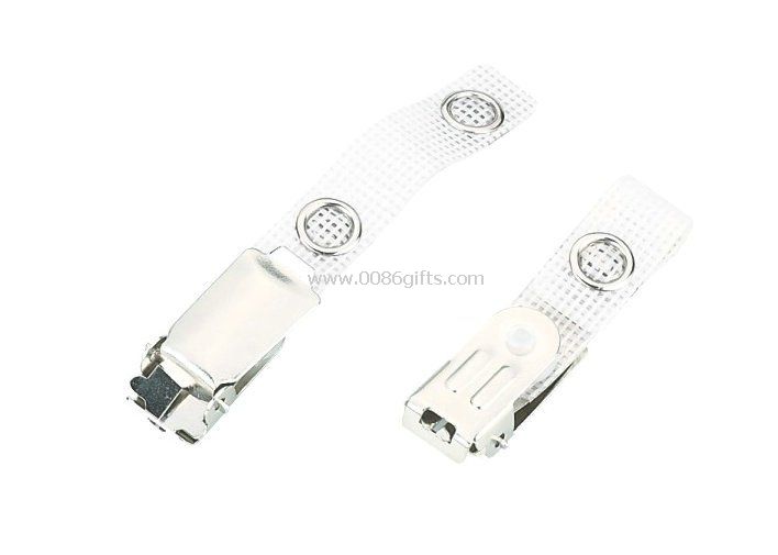 office meeting Metal PE flip top ID card, name Badge Holder Clip
