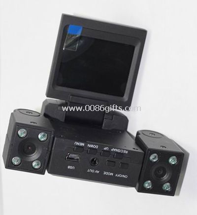 Автомобиль автомобиль DVR двойной объектив автомобиль камеры двойной линзы автомобиля видеокамеры