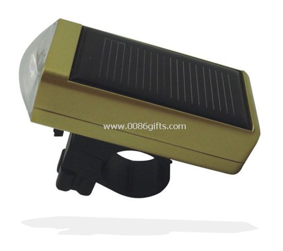 Solar LED bicycle lamp