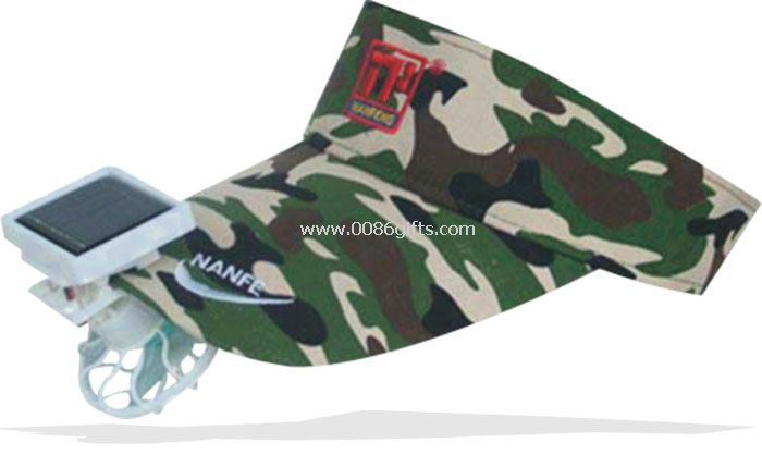 Solar fan cap