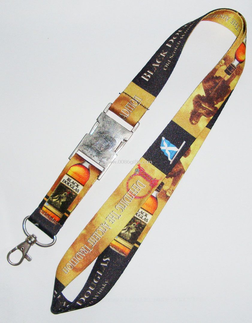 Slippy Polyester Heat-Transfer Printing Lanyard