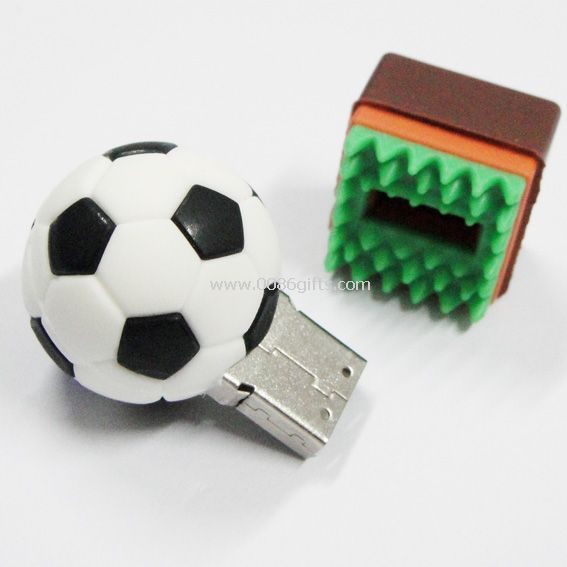 disco de destello del usb de regalo fútbol de plástico