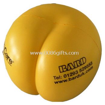 Peach shape stress ball