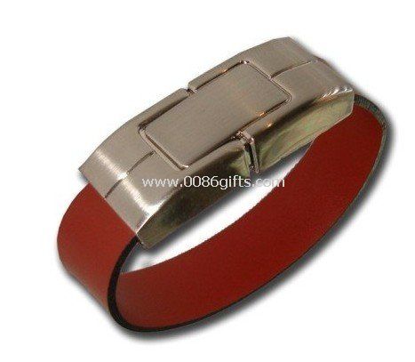 Lær armbånd USB Flash Drive minne