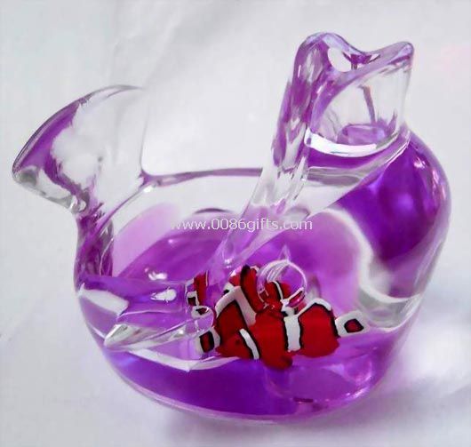 Liquid mobile phone holder with floater