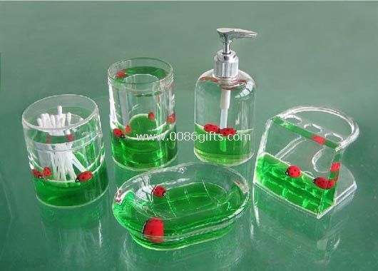 Liquid bath set with floater
