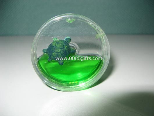 Liquid Round fridge magnet