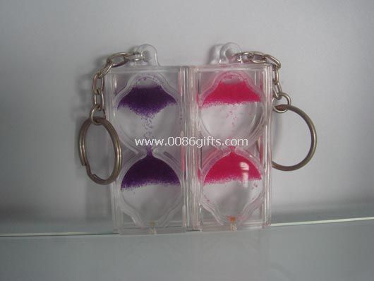 Keychain  Liquid timer