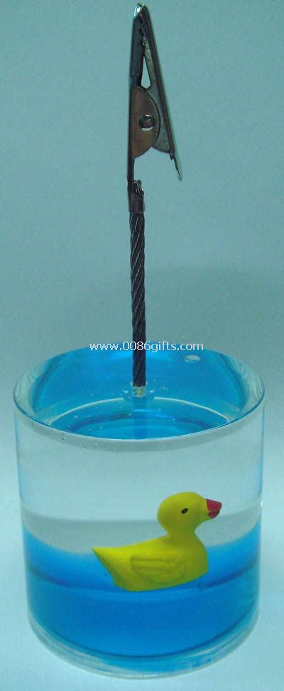 Round liquid memo holder