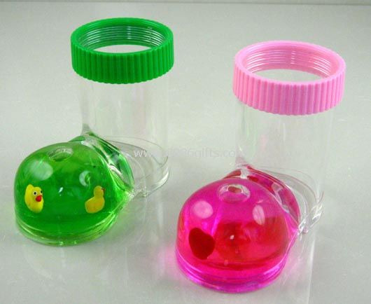 Pen holder with liquid