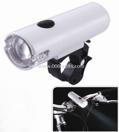 white LED bicycle front light