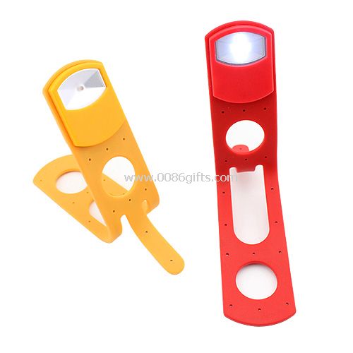 Flexible book reading light