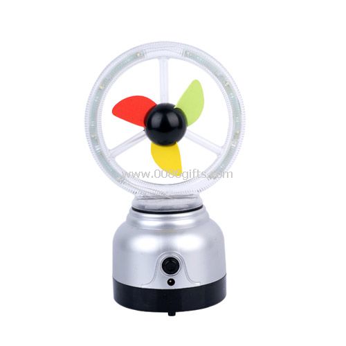 Camping light with fan