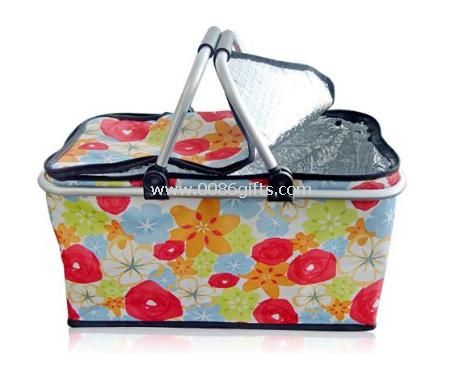 Shopping basket with Aul foil inside