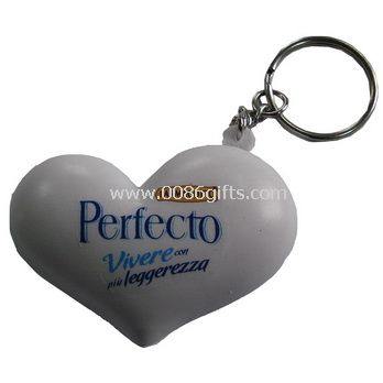 Heart shape keychain stress ball