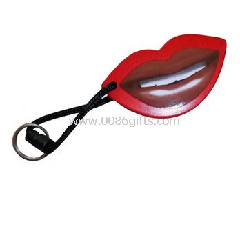 Lips keychain stress ball