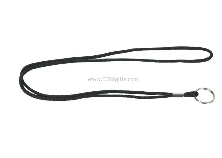 adjustable Round PP split ring cord ID Card Holder Lanyard for office and school