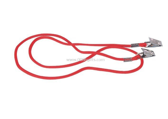 jaw clips round ID Card Holder Lanyard