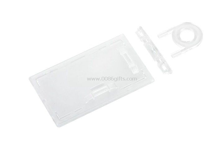 PC Locking rigid landscape or portrait bank cards, Conference Name Badge Holders