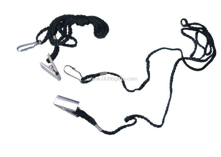 J hook and jaw clip conference meeting emplyee ID Card Holder Lanyard