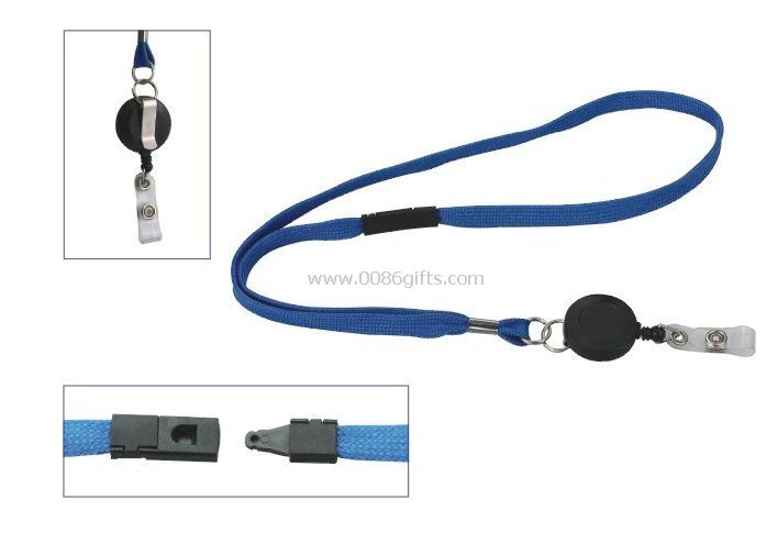 Promotional hanging lanyard with Badge reel
