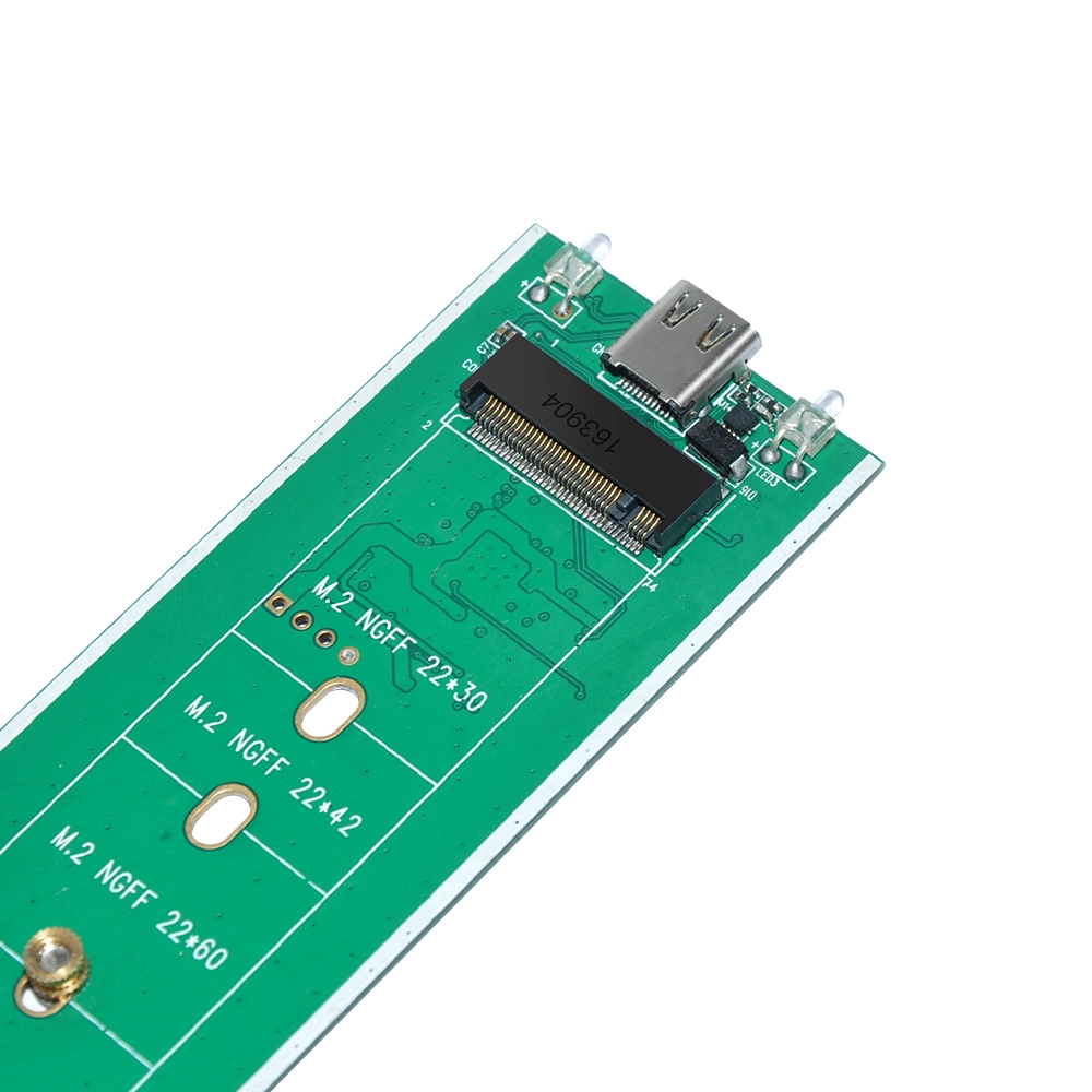 Bærbar mini M.2 SSD-kort til Type-C HDD-adapter