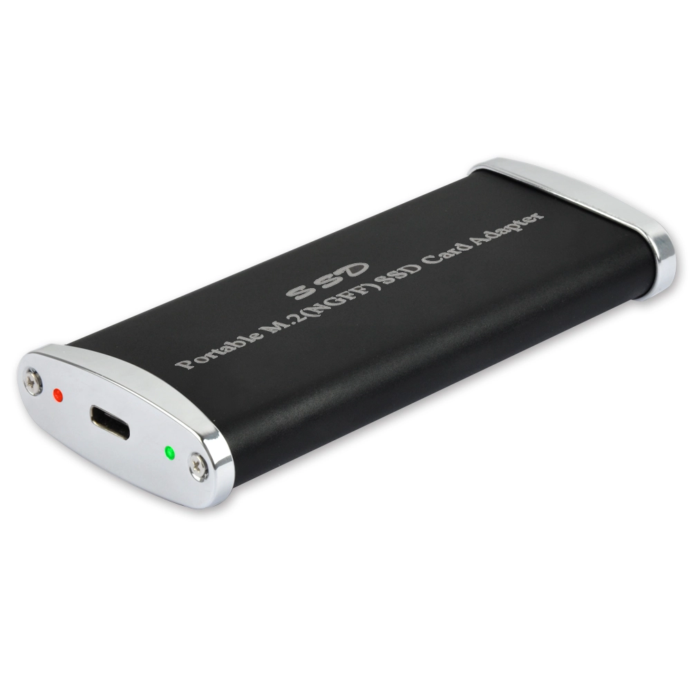 Bærbar mini M.2 SSD-kort til Type-C HDD-adapter