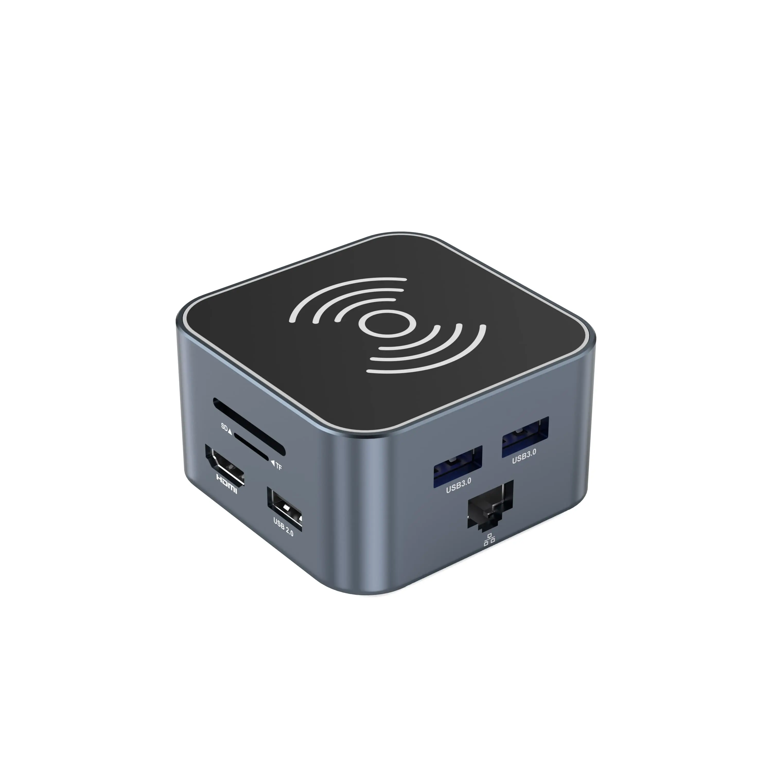 Estación de acoplamiento USB-C con carga inalámbrica
