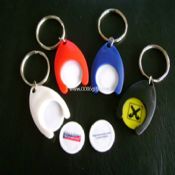 Plastový vozík mince Keychain images