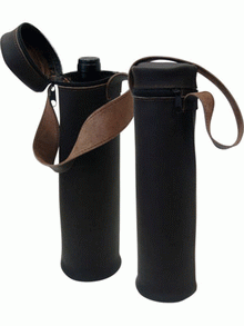 Leather Single Bottle Wine Bag images