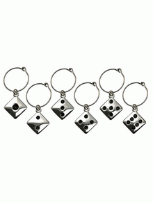 Wine Charms - Dice Shape images