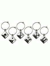 Wine Charms - Dice Shape images