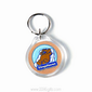 Saxon Plastic Keyring Round small picture