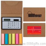 Kompakt kalkulator/Noteflags i papp Cover images