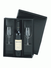 Wein Geschenk Set schwarz Glanz images