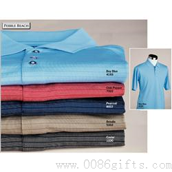 Pebble Beach Mens Pin Dot Stripe Performance Shirts