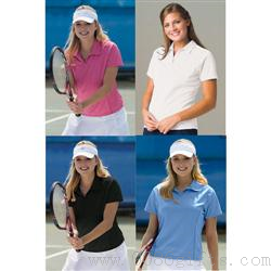 Womens Vansport Textured Tech Polo