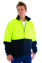 Hi Vis kutub bulu domba Zip Sweater images