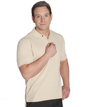 Camisa de algodão Mens Pique Polo images