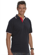 Mens bomull Pique stickad Polo small picture