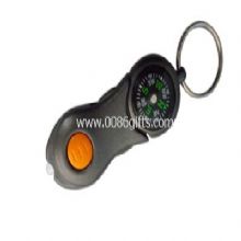 LED keychain with compass images