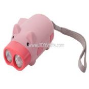 Piggy geformte Dynamo Taschenlampe images