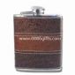 6oz Hip Flask gainé de cuir small picture