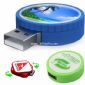 swivel round epoxy logo usb stick small picture