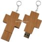 Croix de clé USB en bois small picture