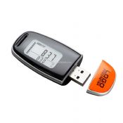 podómetro USB recargable con luz de fondo images