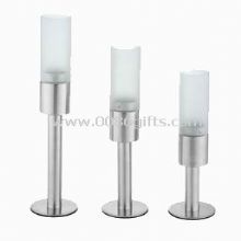 Stainless stee and frosted glass tube Candle Holder images