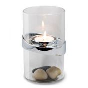 Zinc-ally and borosilicate glass Candle Holder images