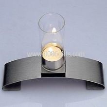 Stainless steel and borosilicate tube glass Candle Holder images